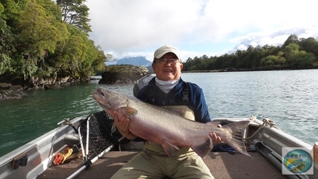 Fotos da pesca esportiva em Chaiten no Chile